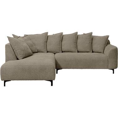 Hoekbank Elsa links - stof Anthology - taupe - Leen Bakker