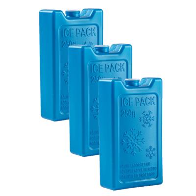 Plasticforte 250 grams koelelementen - 6x stuks - 13 x 7 x 3 cm - blauw - kunststof