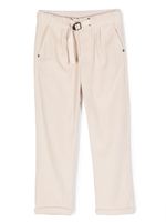 TRUSSARDI JUNIOR pantalon ceinturé en velours côtelé - Tons neutres