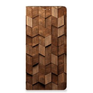 Book Wallet Case voor Samsung Galaxy A33 5G Wooden Cubes