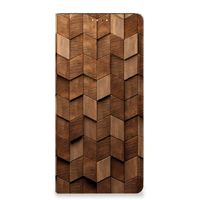 Book Wallet Case voor Samsung Galaxy A33 5G Wooden Cubes - thumbnail