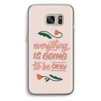 Optimistic flower girl: Samsung Galaxy S7 Transparant Hoesje