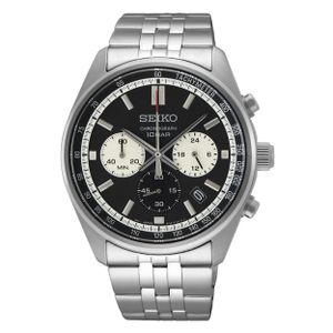 Seiko SSB429P1 Horloge Chronograaf staal zilverkleurig-zwart 41,5 mm