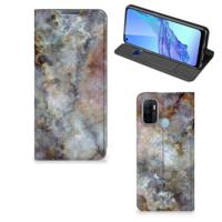 OPPO A53 | A53s | Standcase | Marmer Grijs