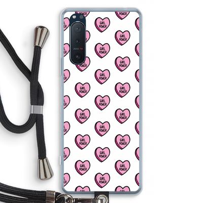 GIRL POWER: Sony Xperia 5 II Transparant Hoesje met koord