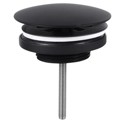 Differnz afvoerplug always open | mat zwart | 72mm