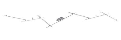 Trio Lange plafondlampIndira - 674610707