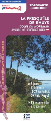 Wandelkaart La presqu'île du Rhuys, Golfe du Morbihan | FFRP