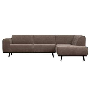 BePureHome Statement Hoekbank Rechts - Rib - Taupe