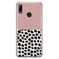 Huawei P Smart 2019 siliconen hoesje - Pink dots