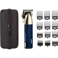 Draadloze tondeuse - BABYLISS - E992E Super-X Metal - 3 uur batterijduur - Goud & Marineblauwe editie