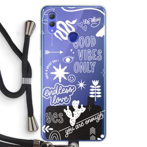 Good vibes: Honor Note 10 Transparant Hoesje met koord