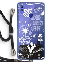 Good vibes: Honor Note 10 Transparant Hoesje met koord