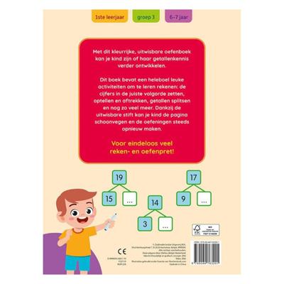 Deltas Oefenpret met uitwasbare stift - ik leer rekenen Deltas Oefenpret met uitwasbare stift - ik leer rekenen