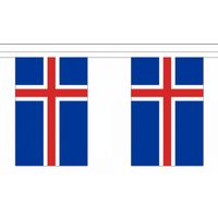 Polyester vlaggenlijn IJsland   - - thumbnail