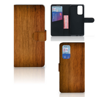 OnePlus 9 Pro Book Style Case Donker Hout