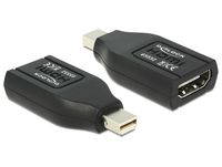 DeLOCK 65552 tussenstuk voor kabels mini Displayport HDMI Zwart - thumbnail