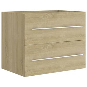 The Living Store Gootsteenkast - Sonoma Eiken - 60 x 38.5 x 48 cm - Met 1 lade