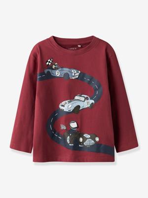 NMMROLF t-shirt met lange mouwen voor jongens NAME IT Boxy-Fit grenadine