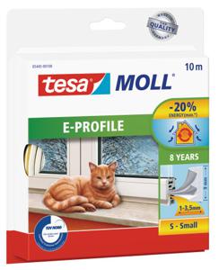 tesa E-PROFILE 05445-00100-00 Afdichtingstape tesamoll Wit (l x b) 10 m x 9 mm 1 stuk(s)