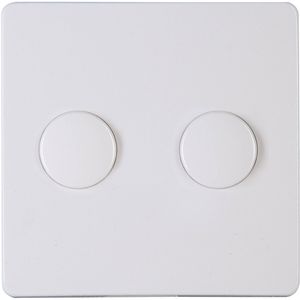 KOPP - Afdekplaat/Centraalplaat - Paris HK05 - DUO Dimmer - Arctic Glans Wit