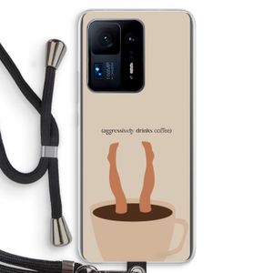 Aggressively drinks coffee: Xiaomi Mi Mix 4 Transparant Hoesje met koord
