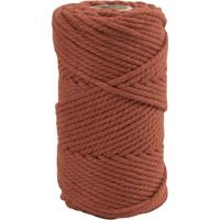 Creativ Company Macramé koord, l: 55 m, d 4 mm, burnt orange, 330 gr/ 1 rol