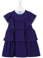 PUCCI Junior robe courte à volants superposés - Violet