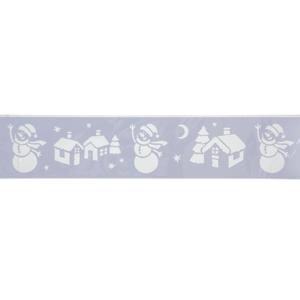 Kerst decoratie raamsjablonen - sneeuwpoppetjes - 12 x 60 cm -raamversiering