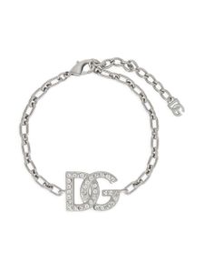 Dolce & Gabbana bracelet en chaîne à logo DG - Argent