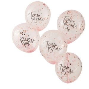 Confetti Ballonnen 'Team Bride' (5st)