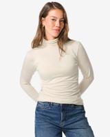 HEMA Dames themo t-shirt col gebroken wit (gebroken wit)