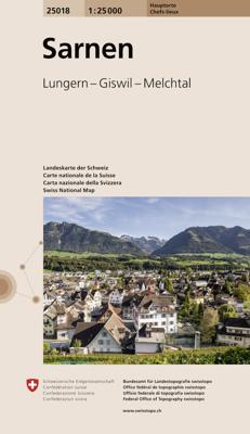 Wandelkaart 25018 Sarnen | Swisstopo