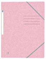 Elastomap oxford top file+ a4 pastel roze
