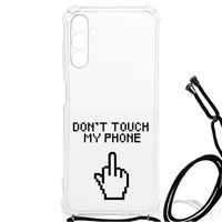 Samsung Galaxy A13 5G | A04s Anti Shock Case Finger Don't Touch My Phone - thumbnail