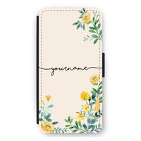 Gele bloemen: iPhone 12 Pro Max Flip Hoesje