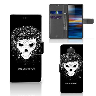 Telefoonhoesje met Naam Sony Xperia 10 Skull Hair Telefoonhoesje met Naam Sony Xperia 10 Skull Hair