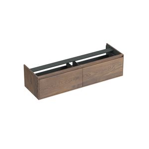 Onderkast Forzalaqua Reno 160x51x40 Cm 2 Lades Softclose Eiken Havanna