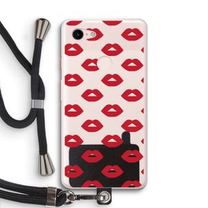 Lips: Pixel 3 XL Transparant Hoesje met koord
