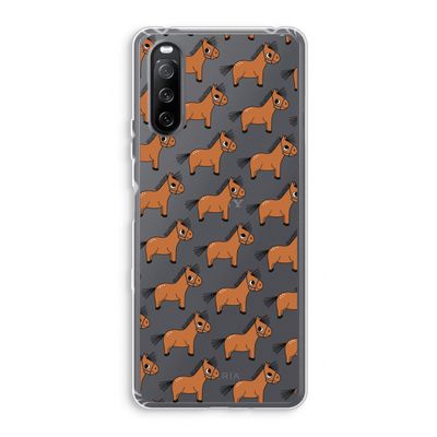 Pony: Sony Xperia 10 III Transparant Hoesje