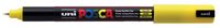 Uni-Ball PC-1MR Intrekbare pen met clip Geel 1 stuk(s) - thumbnail