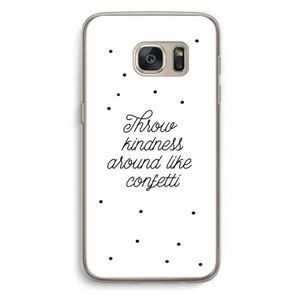 Confetti: Samsung Galaxy S7 Transparant Hoesje