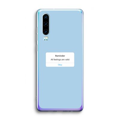 Reminder: Huawei P30 Transparant Hoesje