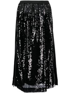 Undercover jupe longue à sequins - Noir