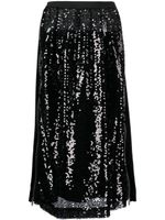 Undercover jupe longue à sequins - Noir