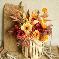 Fall Bouquet Artificial Flowers Wedding Home Decoration - thumbnail