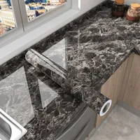 MarbleShield - Luxe Zelfklevende Marmerfolie voor Keuken & Meubels