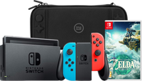 Nintendo Switch Rood/Blauw + Zelda: Tears of the Kingdom + BlueBuilt Beschermhoes