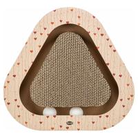 Trixie krabplank valentijn met ballen driehoekig karton abrikoos