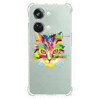 OnePlus Nord 3 Stevig Bumper Hoesje Cat Color